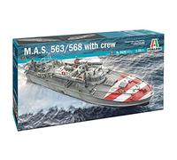 MODELLINO BARCA STATICO ITALERI BOAT MAS M.A.S. 563/568 MILITARY WITH CREW 1/35