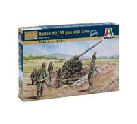 Italeri 6122S - 2e 1e Wereldoorlog taliaan 90/53 Gun with Servants