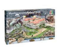 ITALERI 6198 MODELLO DIORAMA ABBAZIA DI MONTECASSINO 1944 ROMPERE LA LINEA GU...