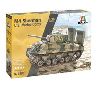 Italeri-M4A2 Sherman US Marine Corpo 1/35, Colore Verde, IT3638