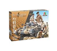 Italeri 6592 Crusader MK.II with British Crew El Alamein 1942-2022, Scala 1:35, Plastic Model Kit, Modello in Plastica da Montare, Modellismo