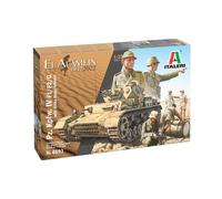 Italeri -6593 Pcs. Kpfw. IV F1/F2/G El Alamein, Scale 1:35, Model Kit, Plastic,