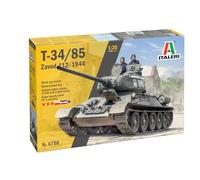 Italeri 6758 T34/85 Zavod 112, scala 1:35, Plastic Model Kit/Modello in plastica da montare