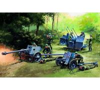 ITALERI 1:72 German Guns Set: PAK35-PAK40-FLAK38/510007026