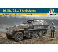 Italeri 7077 SD Kfz 251/8 Ambulanza 1:72 Scala Modello Plastica Kit - T48 Post