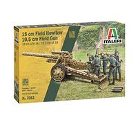 Italeri 7082 15cm Field Howitzer 10,5cm Field Gun, scala 1/72, plastic model kit, modello in plastica da montare, modellismo, mezzi militari, Multicolore