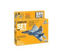 Italeri 72011 Complete Set For Modelling: F-22 Raptor, scala 1:72, Plastic Model Kit/Modello in plastica da montare completo di tutti gli accessori