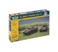 Italeri 7504 - Pz.Kpfw.V Panther - Fast Assembly (2 Pcs) Model Kit Scala 1:72