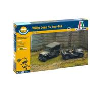 Italeri 7506 - 1/4 Ton. 4x4 Truck - Fast Assembly (2 Pcs) Model Kit Scala 1:72