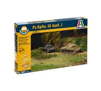 Italeri 7507 - 1/72 Pzkpfw III Ausf. J (Contiene 2 Modelli) - Nuovo