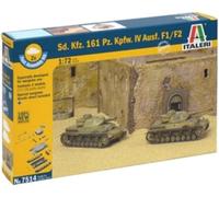Italeri 7514 - Sd. Kfz.161 Pz. Kpfw. IV F1/F2 - Fast Assembly (2 Pcs) Model Kit
