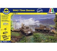 Italeri 7518 - M4a3 75mm Sherman - Fast Assembly (2 Pcs) Model Kit Scala 1:72