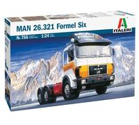 Italeri 756 MAN 26.321 Formel Sei Trattore Unità 1:24 Scala Plastica Kit T48