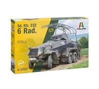 Modellino ITALERI Sd.kfz.232 6-rad 1/72: 4 Topper, Istruzioni Colore, Simboli E
