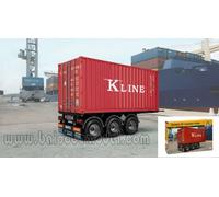 ITALERI IT3887 TECNOCAR 20 CONTAINER TRAILER KIT 1:24 Modellino
