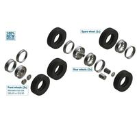 Italeri IT3909 EUROPEAN TRACTORS TYRES AND RIMS KIT 1:24 Modellino