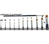 Italeri IT51222 PENNELLO SINTETICO PIATTO 00 Pz.6 Modellino