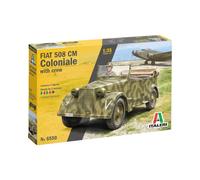 Italeri IT6550 6550 Fiat 508 CM Colonial with Crew, 1:35 Scale, Plastic Kit, Mod