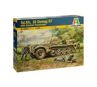 1:35 Italeri Sd.Kfz. 10 Demag D7 With German Paratroopers KIT IT6561 Modellino