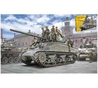 Italeri IT6568 M4A1 SHERMAN WITH INFANTRY KIT 1:35 Modellino