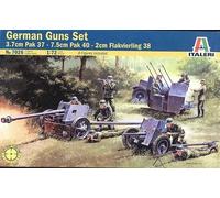 Italeri 7026 - German Guns Set: Pak35-Pak40-Flak38 Model Kit Scala 1:72