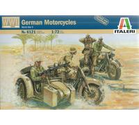Italeri Kit Non Verniciato 1/72 (20mm) Motocicli Tedeschi WWII