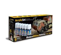 Italeri Set acrilici – Veicoli militari moderni U.S. / NATO