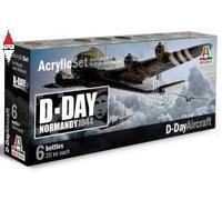 Italeri Set Acrilici - D-Day Aircraft IT445AP
