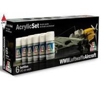Italeri 510000436 - Set di Colori acrilici per Pittura modellini, Motivo: Luftwaffe, II Guerra Mondiale