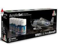 ITALERI SET ACRILICI - WWII U.S. NAVY AIRCRAFT