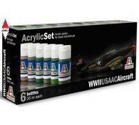 ITALERI SET ACRILICI - WWII USAAC AIRCRAFT