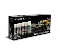 Italeri Wwii Luftwaffe Aircraft- (6 Boccette Incluse) IT436AP Modellino
