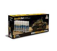 ITALERI SET ACRILICI - WWII MILITARY ALLIED ARMY