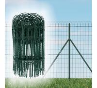 Italfence - Rete ornamentale da giardino, rete metallica per aiuole plastificata verde (Disponibili tutte le altezze) [H 90cm, 10m]