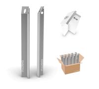 Italfence - Saetta a L in ferro zincata per recinzione (Tutte le misure) [H 200cm, 10 pezzi]