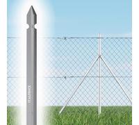 Italfence - Set da 10 pali a T per recinzione in ferro zincato (Disponibili tutte le altezze) [H 250cm, 35x35x3,5mm]