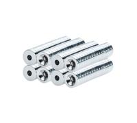 ITALFITMAGNETI 120 Pezzi Magneti con Foro Svasato in Neodimio 10x4 mm con Foro 3,2 mm - Calamite da Avvitare Potenti Forza 1,40 Kg - Magneti Piccoli per Fai da Te, Mobili, Legno e Hobby