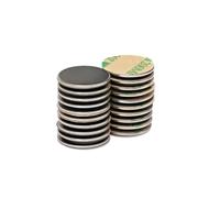 ITALFITMAGNETI 20 Pezzi Magneti Adesivi Neodimio 20x1,5 mm - Forza 1,8 Kg - Calamite Sottili Autoadesive per Casa, Ufficio, Fai da Te e Organizzazione