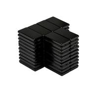 ITALFITMAGNETI | 60 pezzi - Magneti Black Neodimio Forza 1,95 Kg - Lunghezza 20 mm x Larghezza 10 mm x Spessore 2 mm per Frigo, Ufficio, Decorazioni, Hobbistica