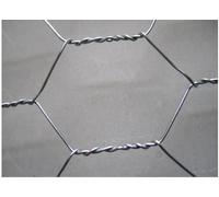 Italfrom 50mt-Rotolo Rete Metallica Zincata Tripla Torsione- Maglia:mm 51/6 -Diametro Filo:mm 1,1 - H 100 cm