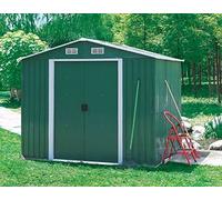 ITALFROM Box Casetta Casette Rimessa Ripostiglio Garage Auto per Giardino Lamiera Zincata Misura cm 131X205X175,5h - cod. [4439]