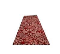 ITALFROM - Tappeto Cucina Antiscivolo Lavabile Carpet Rosso, Antimacchia Ideale per Cucina, Corridoio, Ingresso sia Casa che Hotel, Tappeti Runner Tutte le Misure Disponibili (H 0,50 x L 2,15)