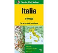 Italia 1:800.000. Carta stradale e turistica [Lingua inglese]
