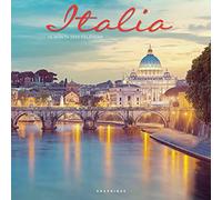 Italia | 2023 12 x 24 Inch Monthly Square Wall Calendar | Graphique de France | Scenic Travel Europe Italian Venice Rome