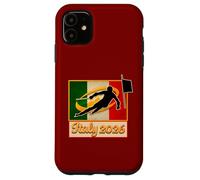 Italia 2026 SLALOM Vintage Italia Flag 2026 Sport invernali Custodia per iPhone 11