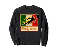 Italia 2026 SLALOM Vintage Italia Flag 2026 Sport invernali Felpa