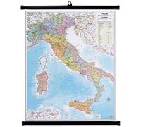 Carta geografica Italia amministrativa e stradale - murale - 67x85 cm - Belletti