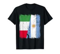 Italia Argentina Mezza Bandiera Italiana Radici Argentine Maglietta