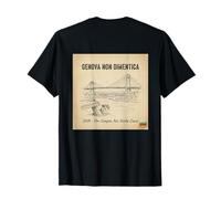 Italia Art DesignGenova Non Dimentica - Skyline Vintage Maglietta