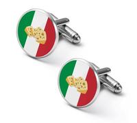 Italia Bandiera Italiana Formaggio Gemelli da uomo Gemelli alla moda Gemelli per camicia eleganti Accessori per affari Matrimoni
